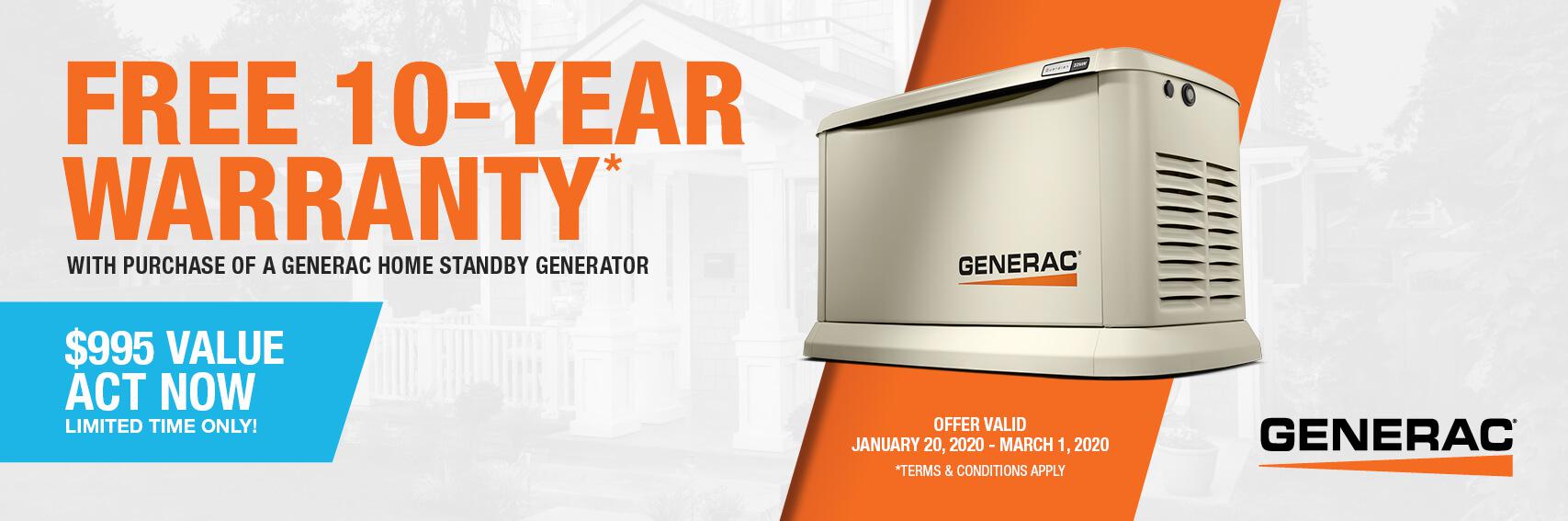 Homestandby Generator Deal | Warranty Offer | Generac Dealer | Brooklyn, MI